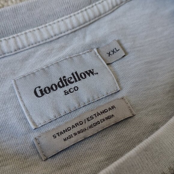 Men's Vintage Long Sleeve Pocket T-Shirt XXL - Picture 3 of 4